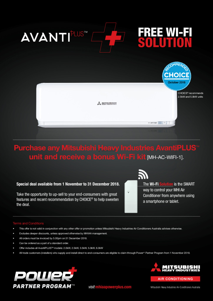 Avanti PLUS with FREE Wi-Fi Flyer