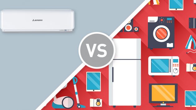 comparing appliance running costs to air conditioner